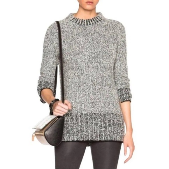 rag & bone Sweaters - Rag & Bone Wool Ribbed Boucle Crew Neck Pullover Sweater Tunic (T1)